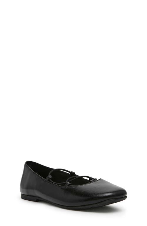 DV by Dolce Vita Kids' Brewster Ballerina Flat in Black Shiny 