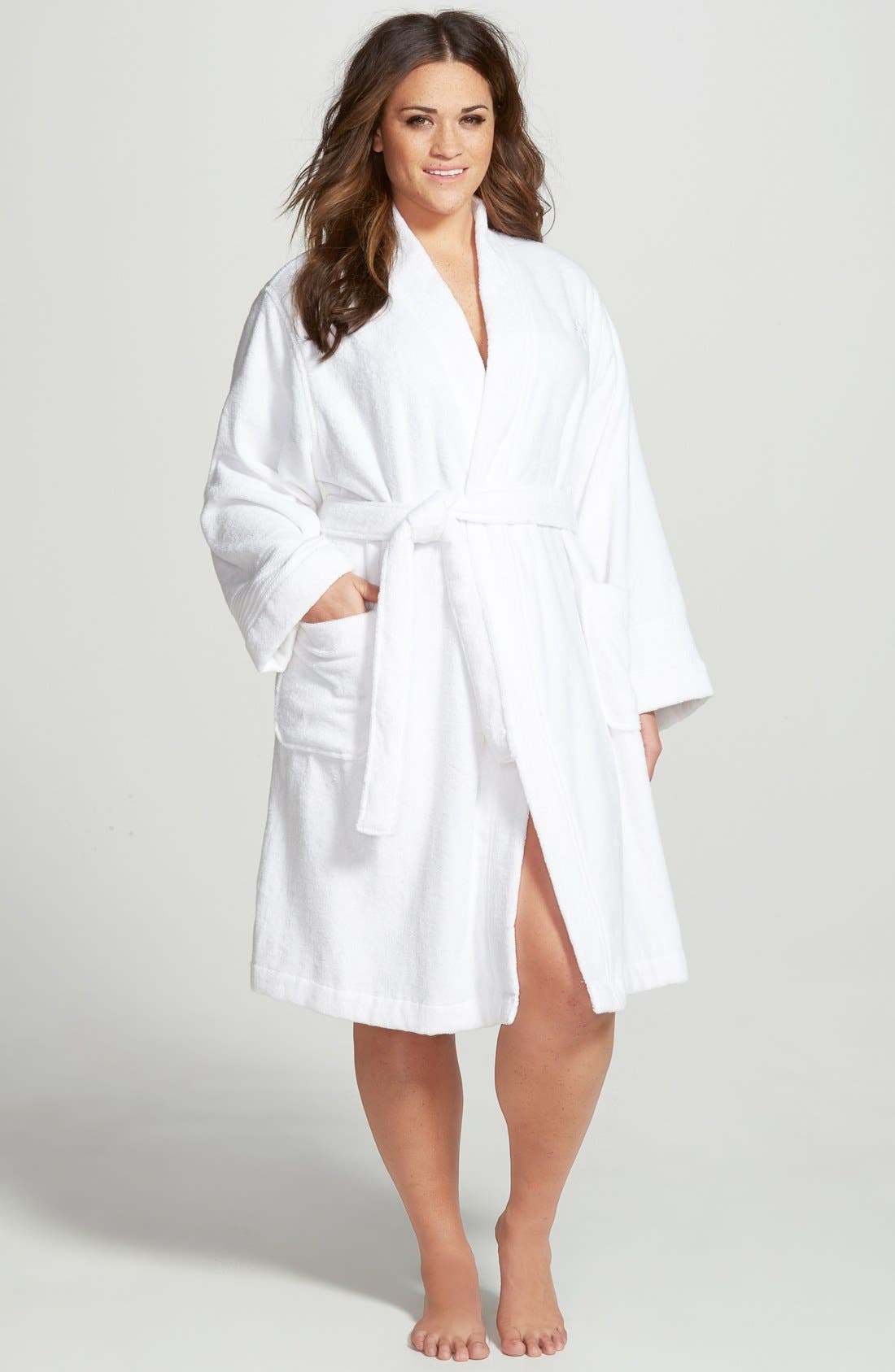 Lauren Ralph Lauren Cotton Terry Robe (Plus Size) Only) Nordstrom