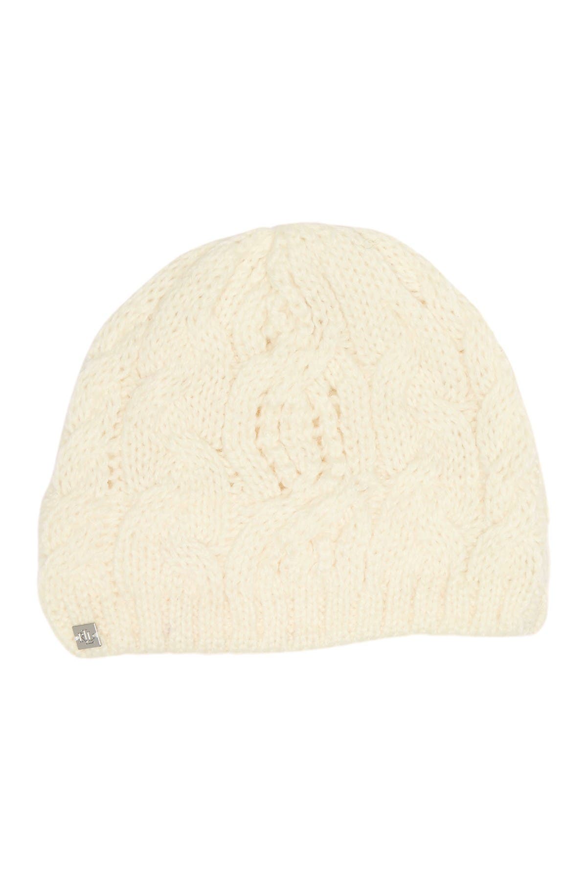 ralph lauren cable knit hat