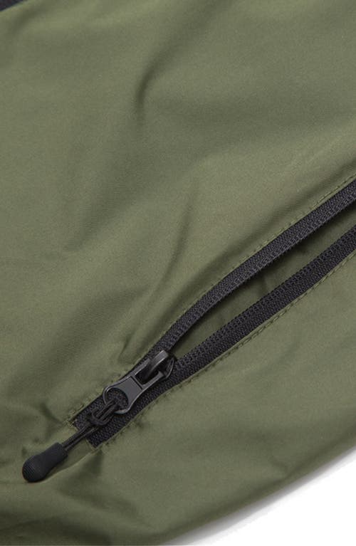 Rokka&rolla Kids' Lightweight Hooded Windbreaker In Black Olive