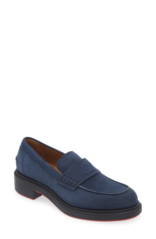 Christian Louboutin Urbino Calfskin Suede Loafer at Nordstrom,