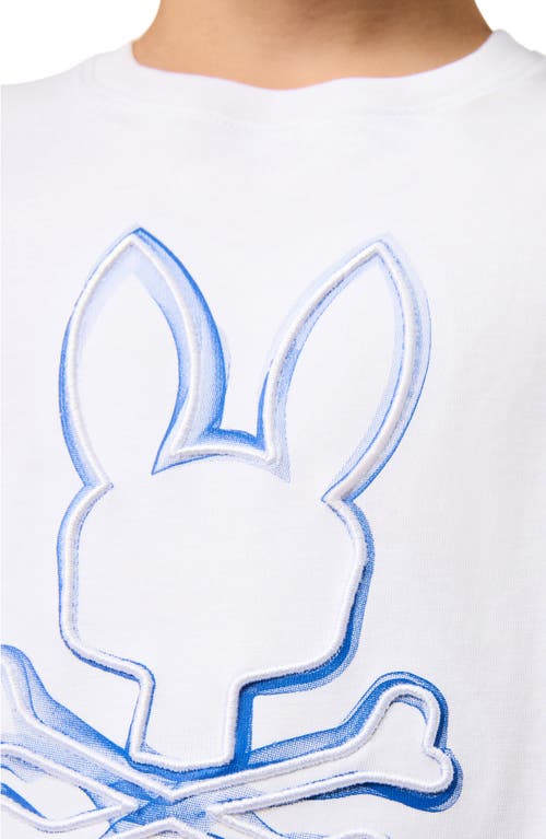 Psycho Bunny Kids' Vincent Graphic T-shirt In White
