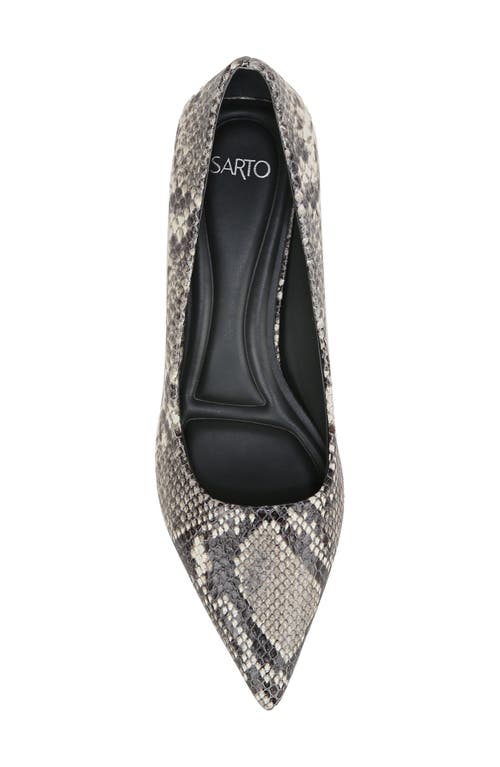 Shop Sarto By Franco Sarto Diva Pointed Toe Kitten Heel Pump In Grey