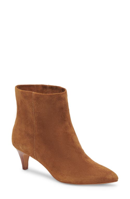 Dolce Vita Dee Pointed Toe Bootie Brown Suede at Nordstrom,