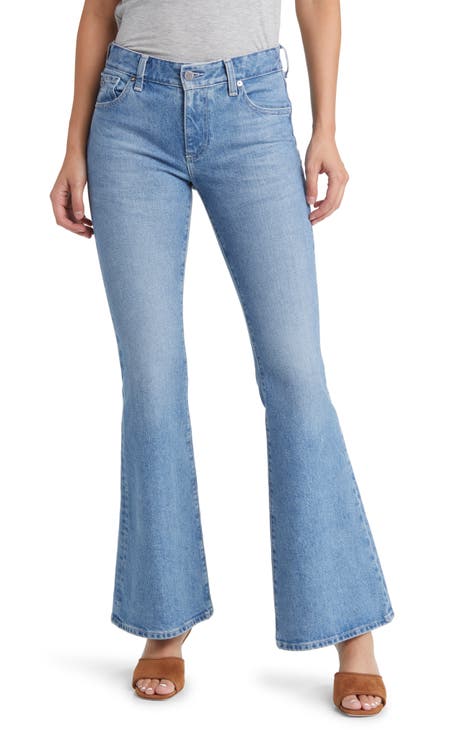 Baggy Jeans,Girl's Denim Bell Bottom Jeans, solid Bottom, Trendy Look in  Different Shades, Comfortable Women's & Girls' Bell Bottom Jeans with Front  5