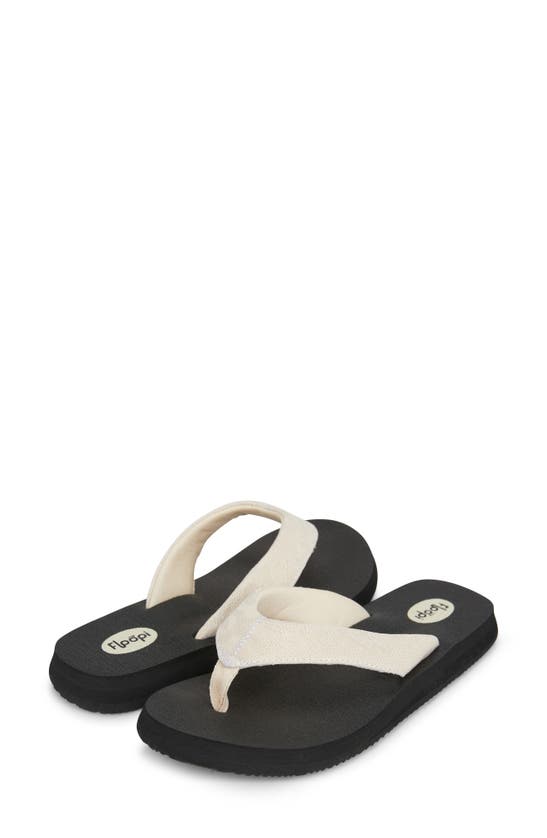 Shop Floopi Gianna Flip Flop In Light Beige