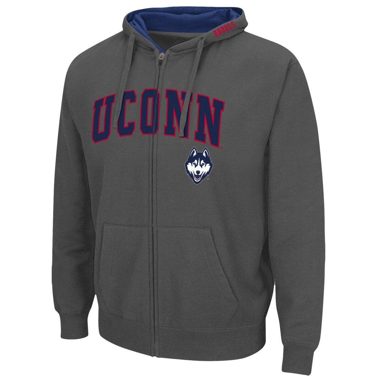 COLOSSEUM Men's Colosseum Charcoal UConn Huskies Arch u0026 Logo 3.0 Full-Zip  Hoodie | Nordstrom