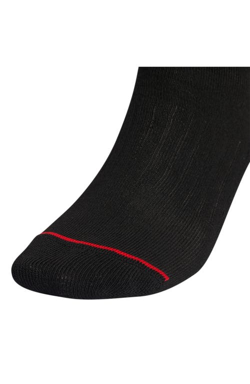 Shop Adidas Originals Adidas Climacool 3-pack Crew Length Socks In Black/white/scarlet