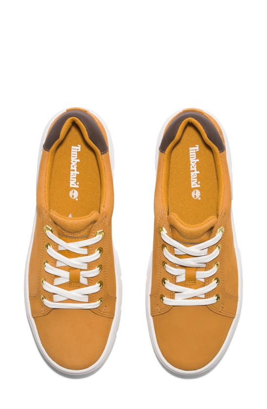 Timberland Laurel Court Platform Sneaker In Wheat Nubuck