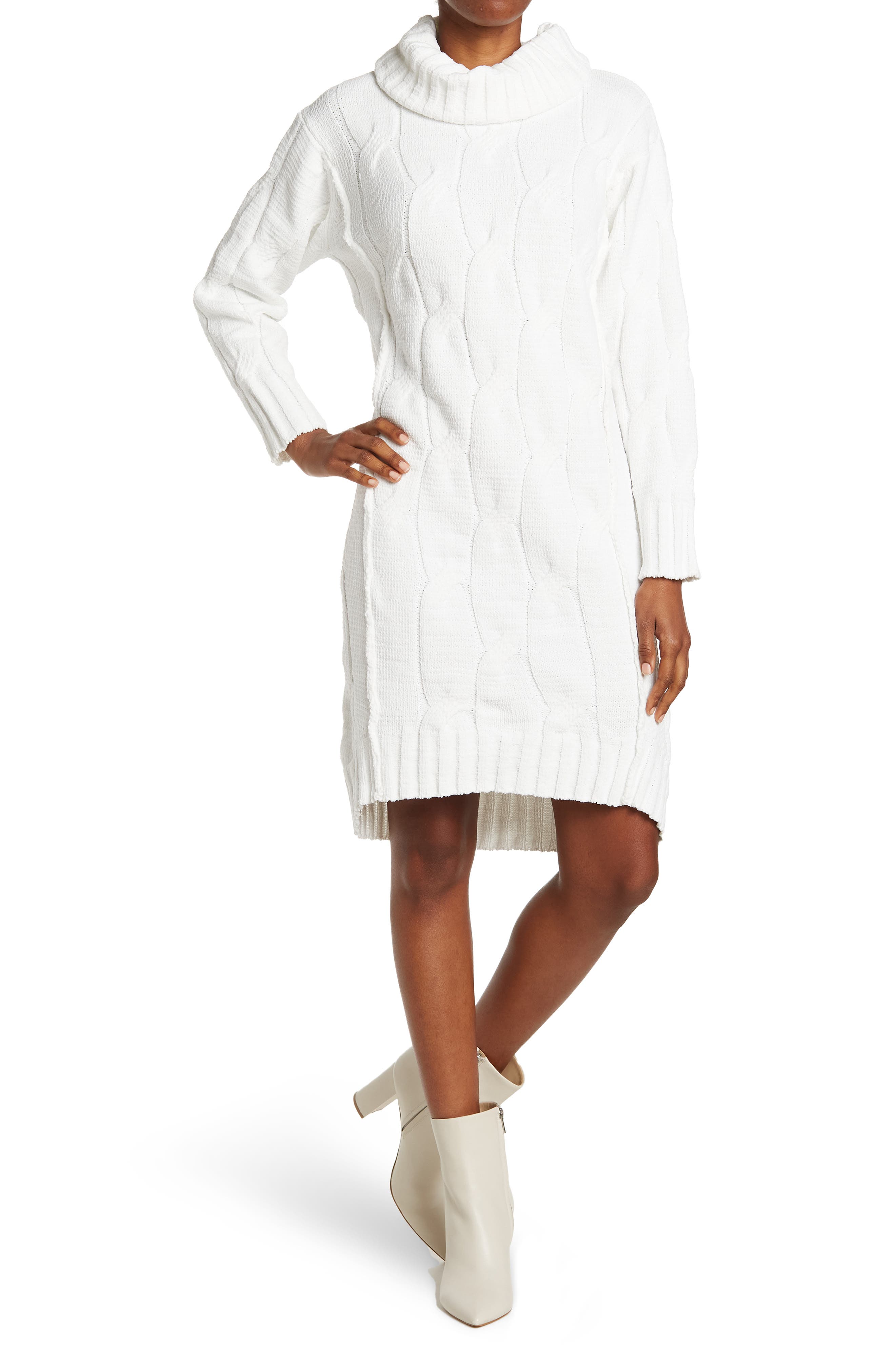 White Sweater Dresses for Women 