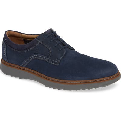 Clarks Un Geo Lace Plain Toe Derby, Blue