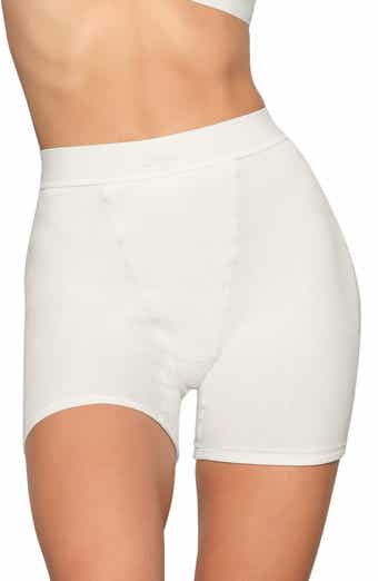 Buy SKIMS White Cotton Rib Thermal Leggings for Women in UAE