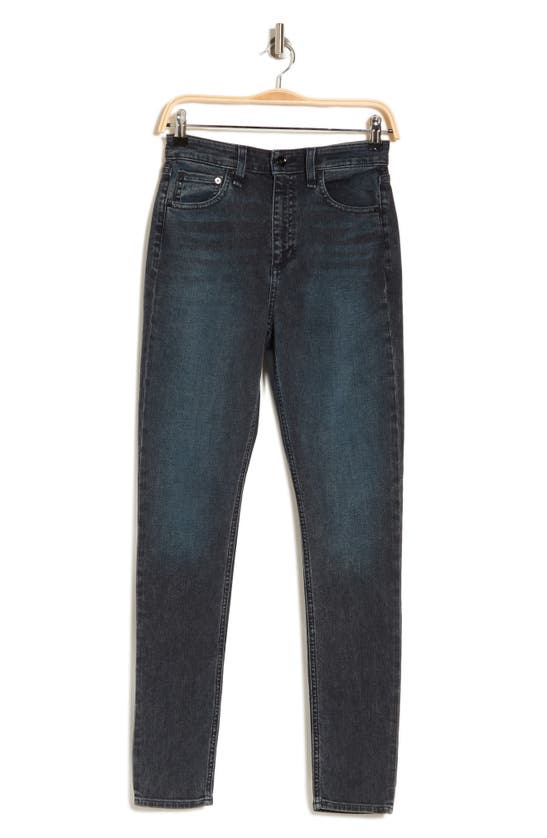 Shop Rag & Bone Nina High Waist Skinny Jeans In Zizzle
