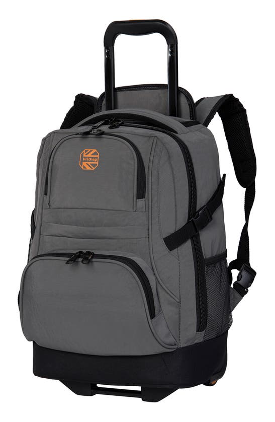 Britbag Nauru 22-inch Rolling Travel Backpack In Charcoal