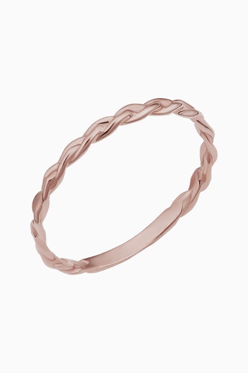 Oradina Caesar Stack Ring In 14k Yellow Gold, 14k White Gold Or 14k Rose Gold- 6 Inches In Rose Gold