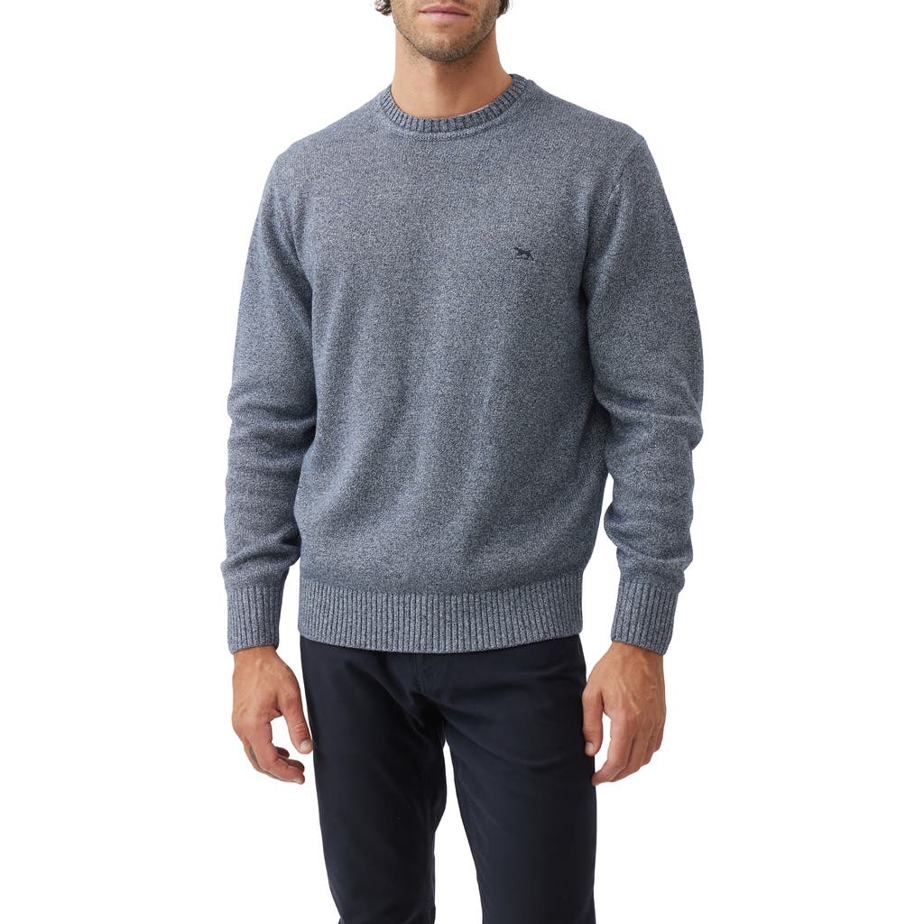 Rodd & Gunn Gunn Crew Neck Pullover Sweater In Indigo