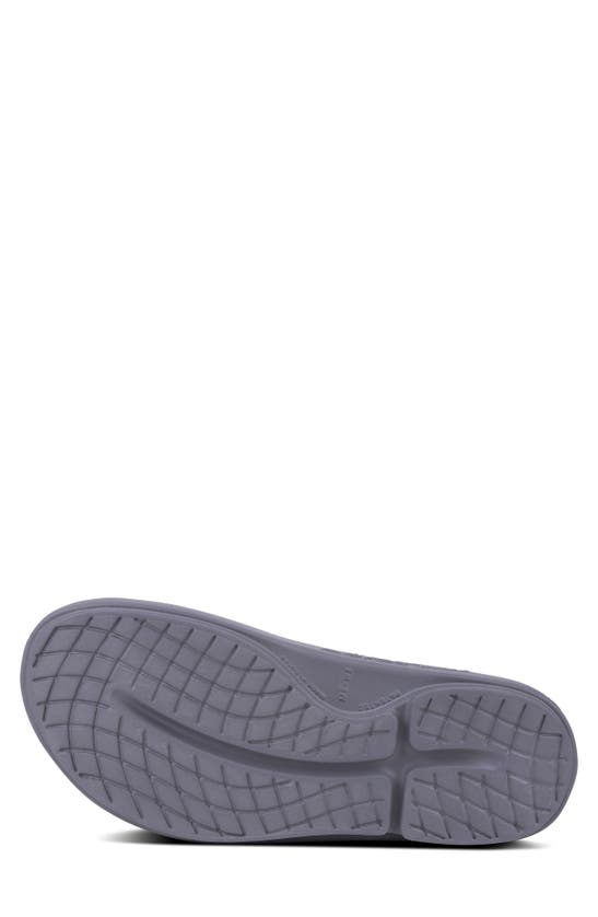 Shop Oofos Ooahh Slide Sandal In Slate