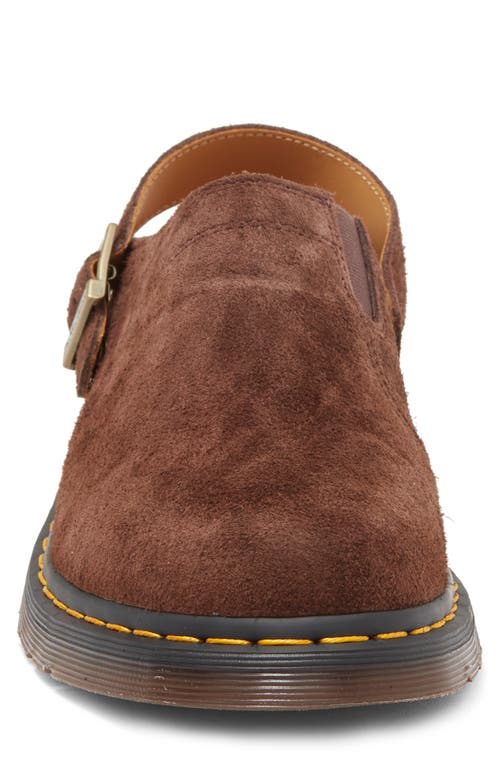 Dr. Martens' Dr. Martens Isham Slingback Clog In Dark Brown Desert Oasis Suede