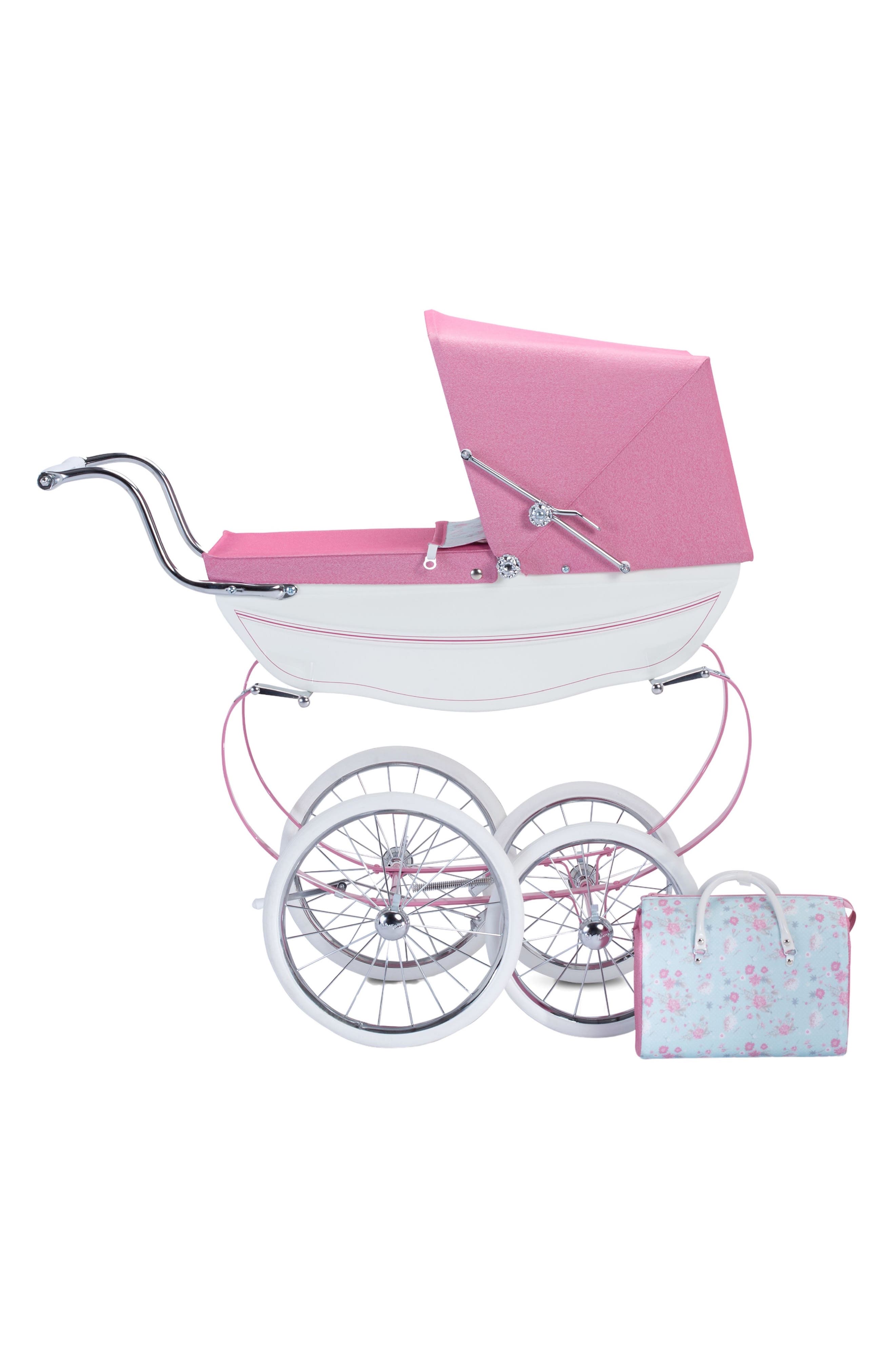 pink carriage pram