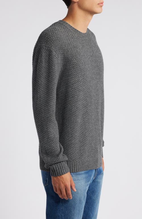 Shop Frame Textured Wool & Cashmere Sweater In Anthracite