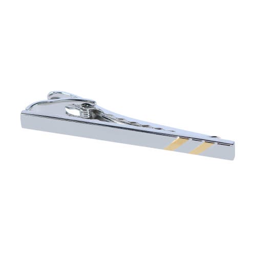 Trafalgar Men's Two-tone Tie Bar In Silver And Gold
