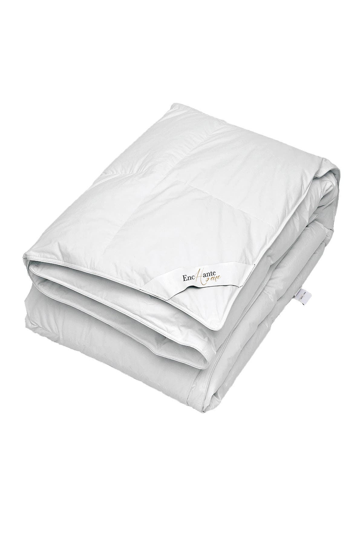 ENCHANTE HOME Luxury European Down Queen Size Comforter White
