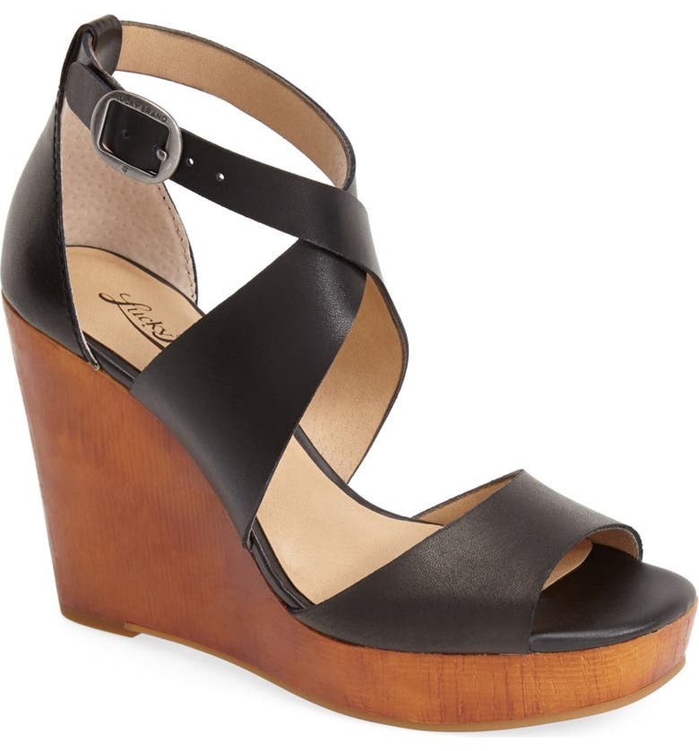 Lucky Brand 'Lyndell' Leather Wedge (Women) | Nordstrom