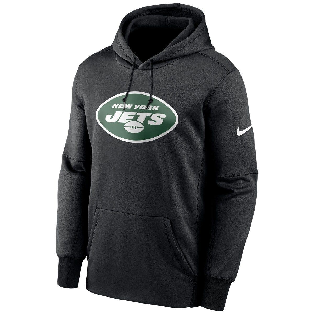 Nike Men's Nike Black New York Jets Fan Gear Primary Logo Therma