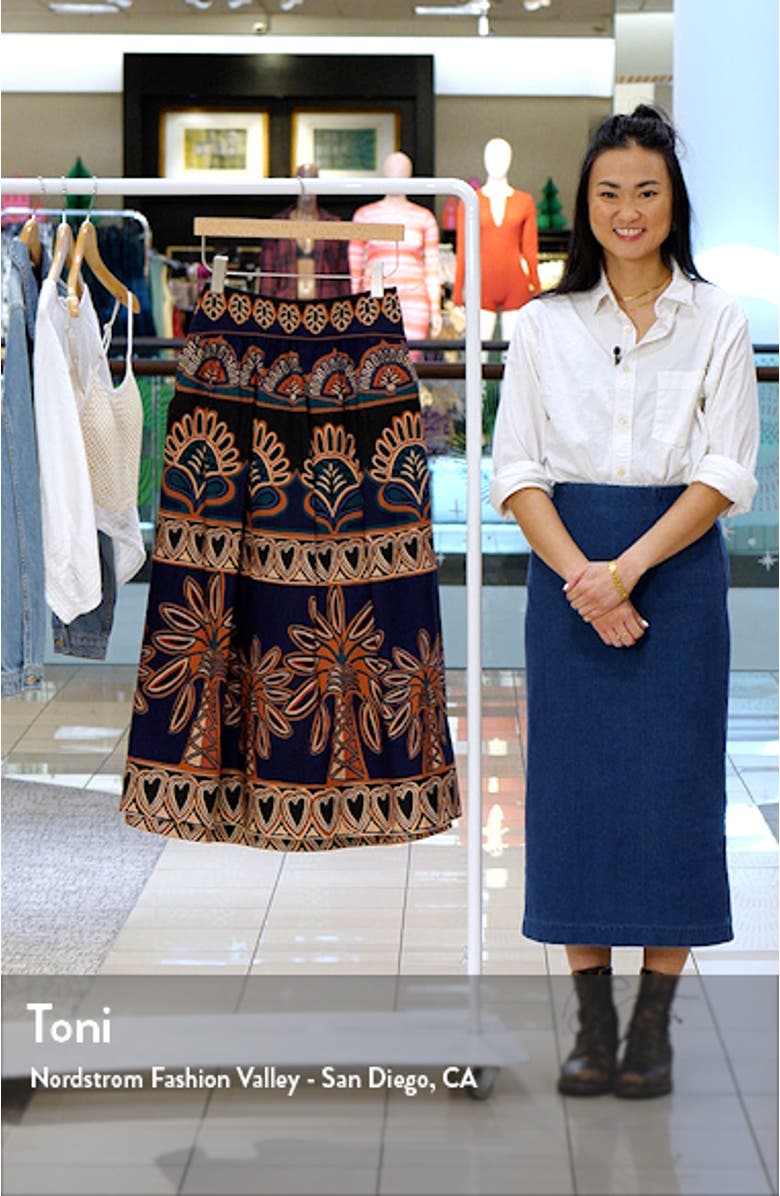 Ainika Tapestry Midi Skirt, sales video thumbnail