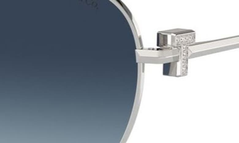 TIFFANY & CO TIFFANY & CO. 59MM GRADIENT POLARIZED PILOT SUNGLASSES