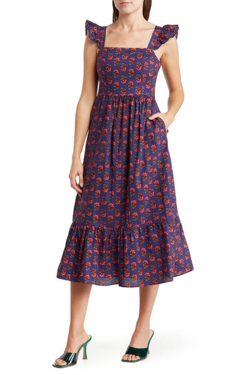 100% Cotton Midi Dresses for Women | Nordstrom Rack