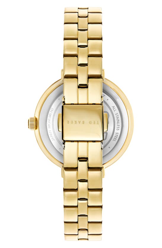 Ted Baker Ammy Floral Bracelet Watch, 34mm In Goldone | ModeSens