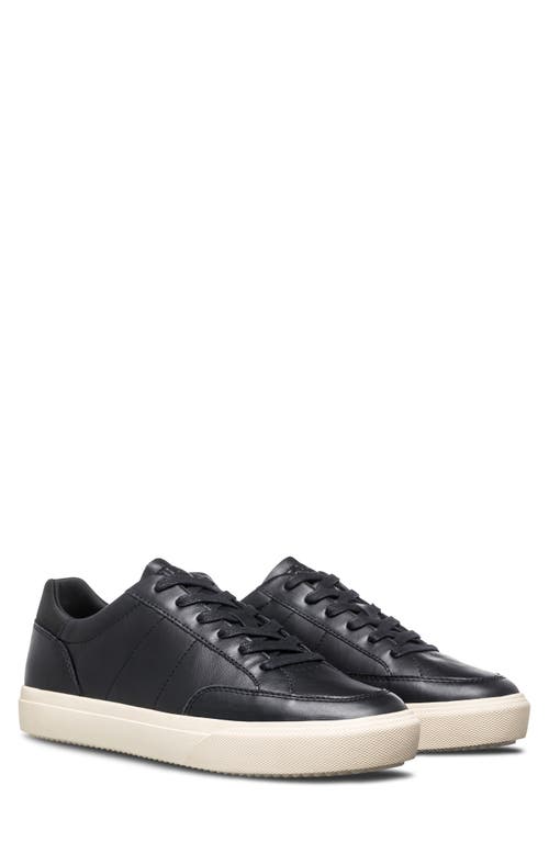 Clae Monroe Venice Leather Sneaker In Black Milled Leather
