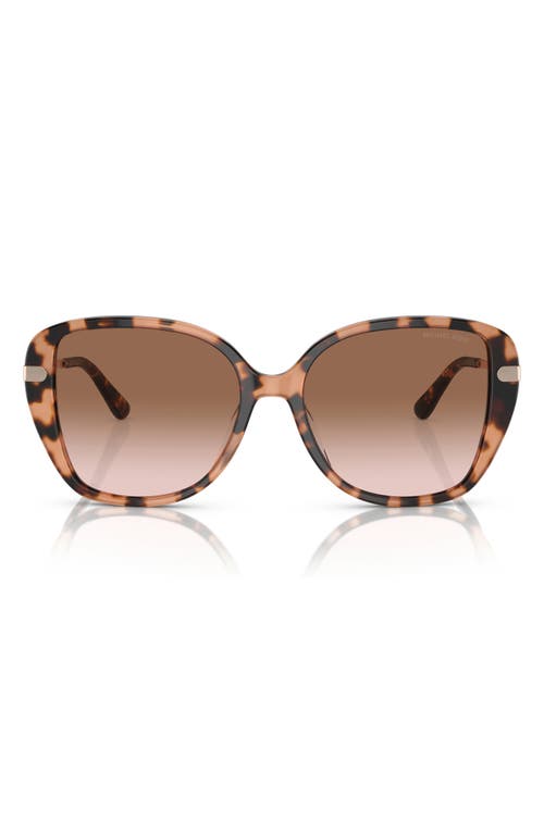 Michael Kors 54mm Gradient Square Sunglasses In Brown