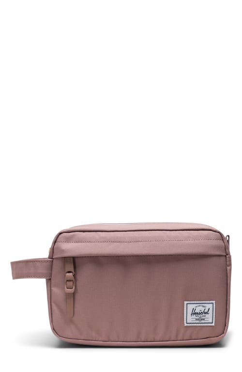 Herschel Supply Co Ash Rose Chapter Travel Recycled-polyester Wash Bag In Ash Rose