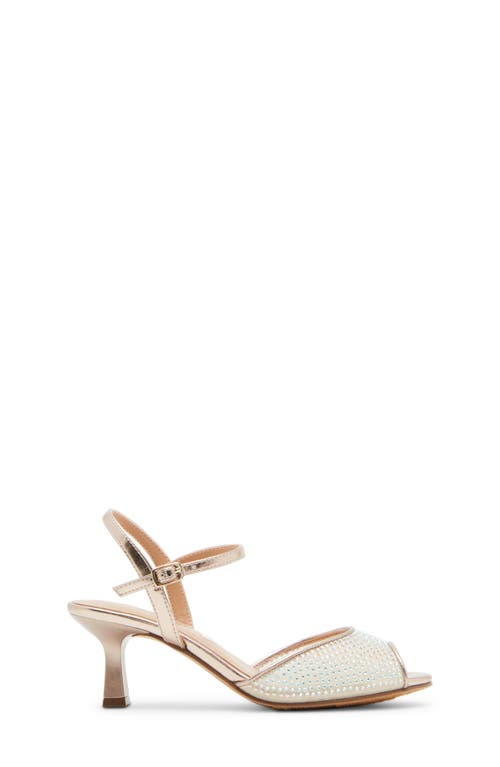 Steve Madden Jrave Ankle Strap Peep Toe Sandal In Rhinestone