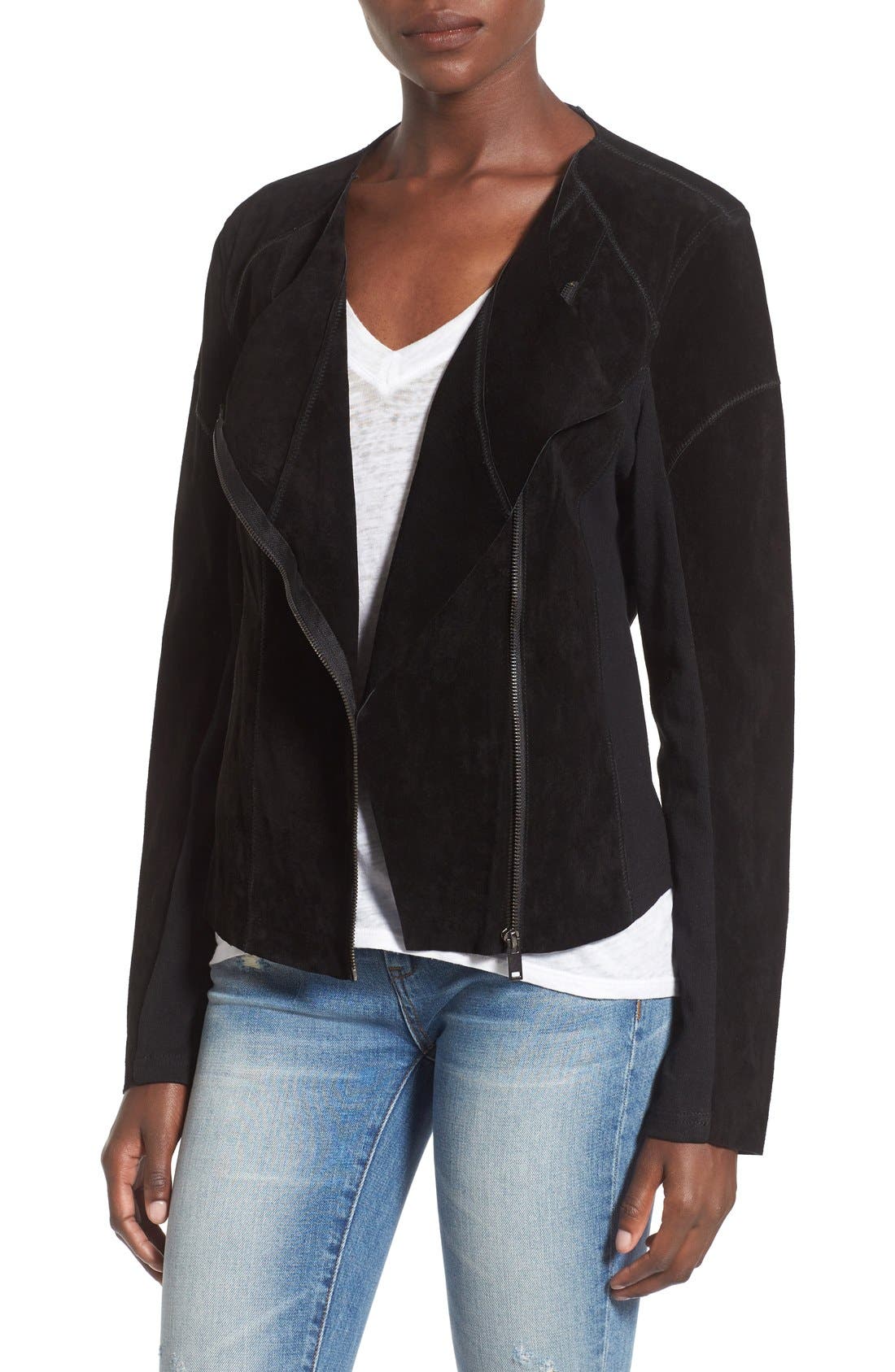 BLANKNYC Suede Moto Jacket Nordstrom