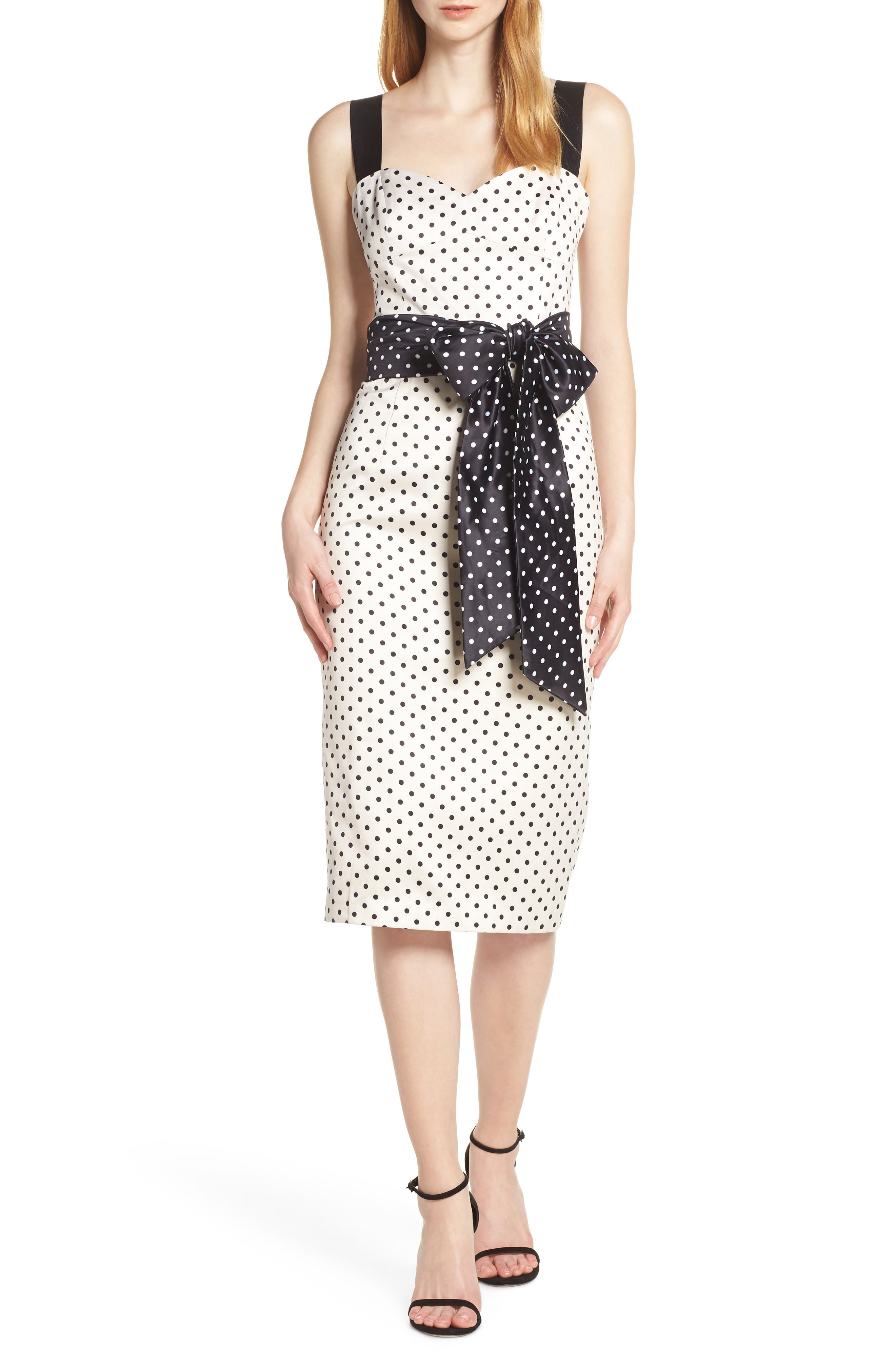 Bronx And Banco Morgan Sleeveless Pencil Dress, White