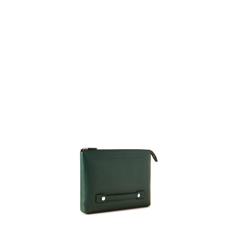 Shop Mulberry City Leather Laptop Holder In  Green