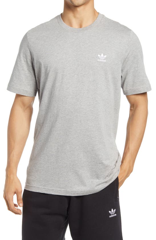 Adidas Originals Essential T-shirt In Medium Grey Heather