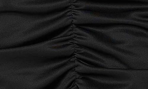 L I V D Nadia Ruched V-neck Midi Dress In Black