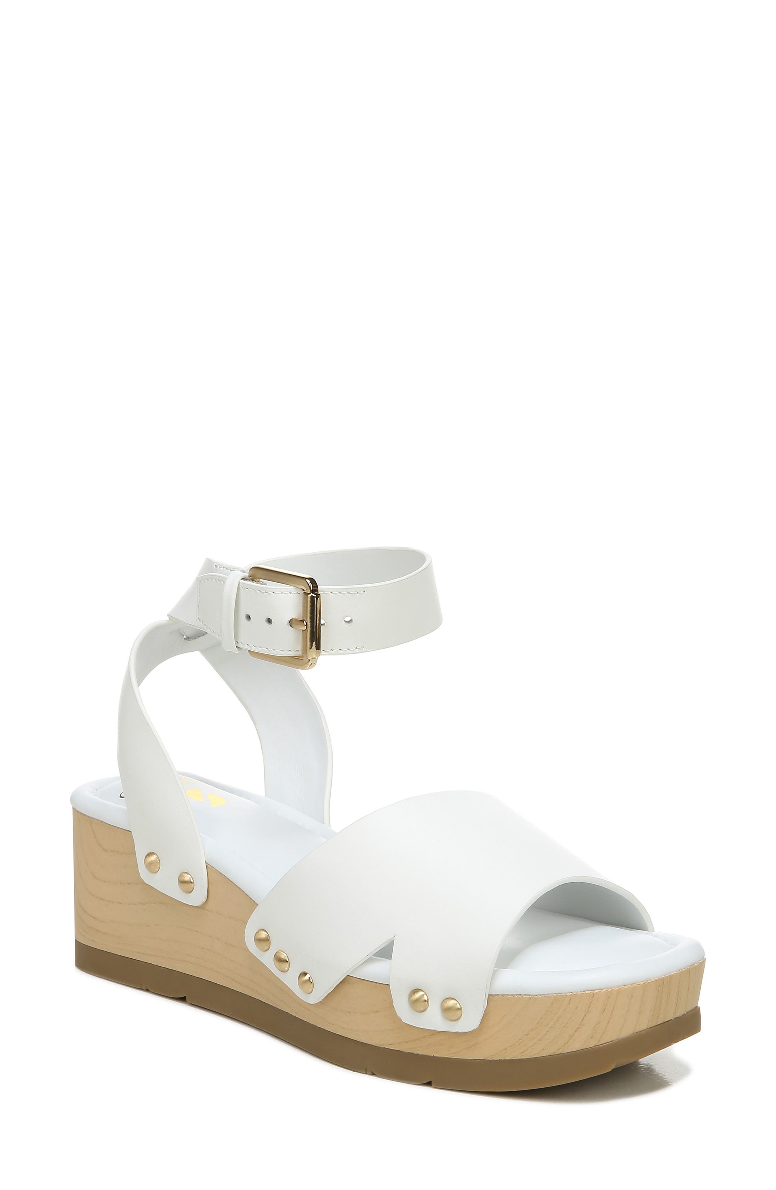 nordstrom white wedge sandals