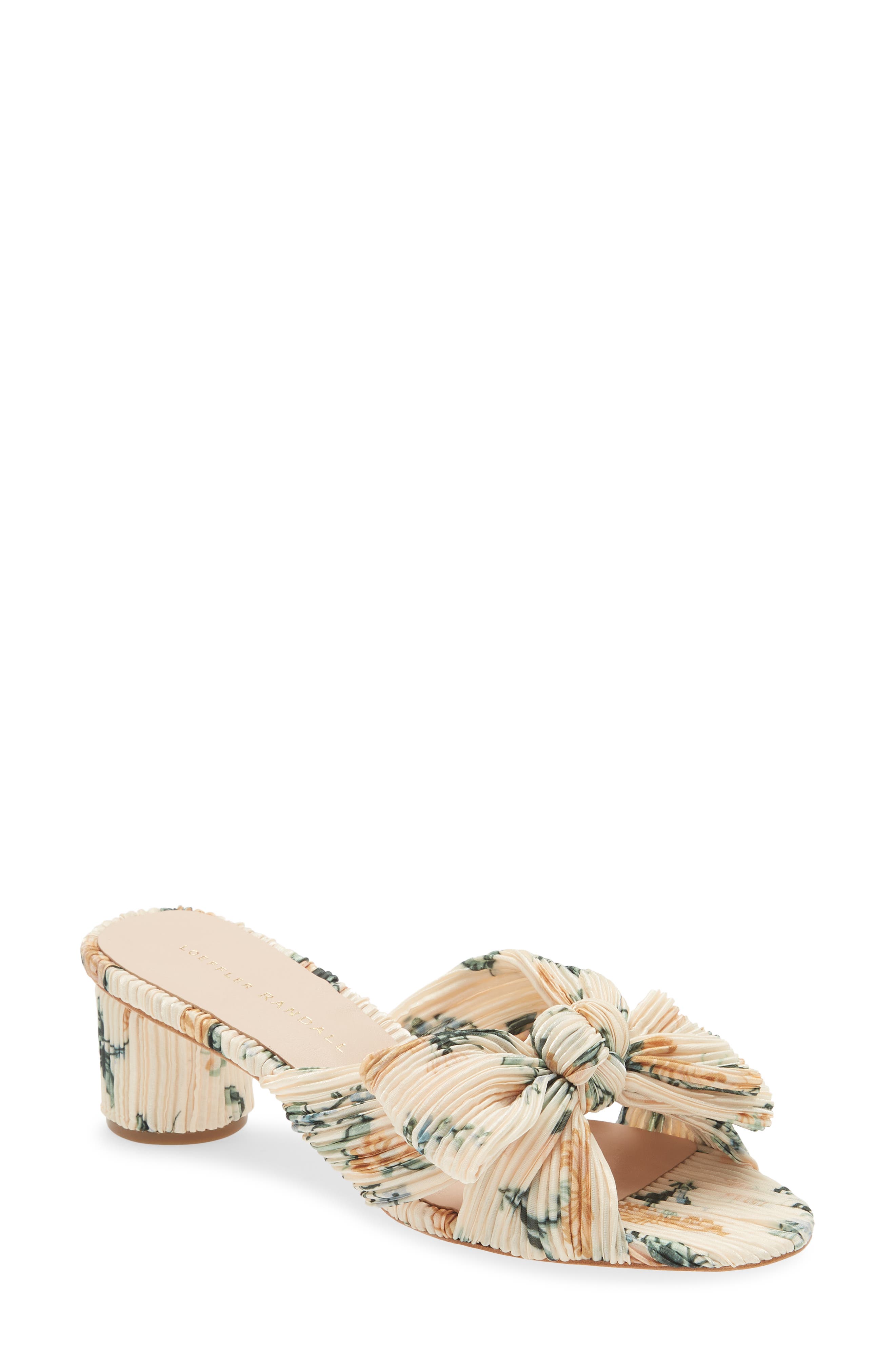 Bottines Femme Loeffler Randall Beige/nude à Lacets - Talons Hauts - Taille 39 (US 9) - Occasion