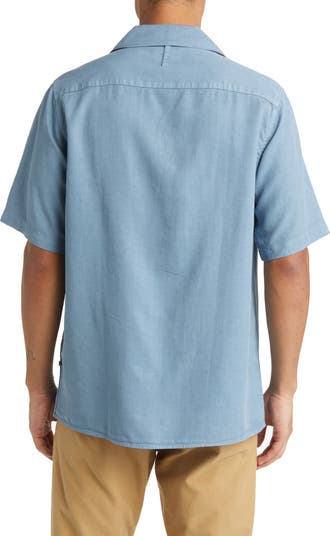 NN07 Julio 5029 Short Sleeve Lyocell & Linen Button-Up Camp Shirt