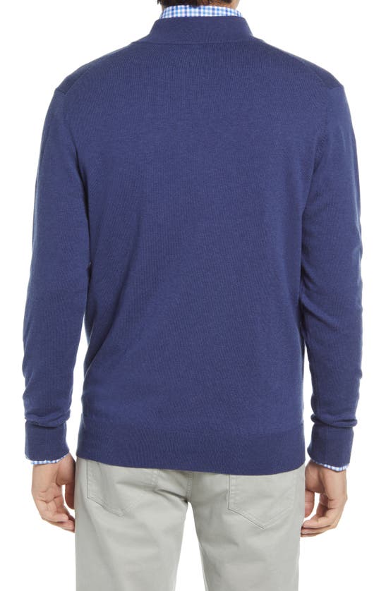 PETER MILLAR SONOMA QUARTER ZIP PULLOVER SWEATER