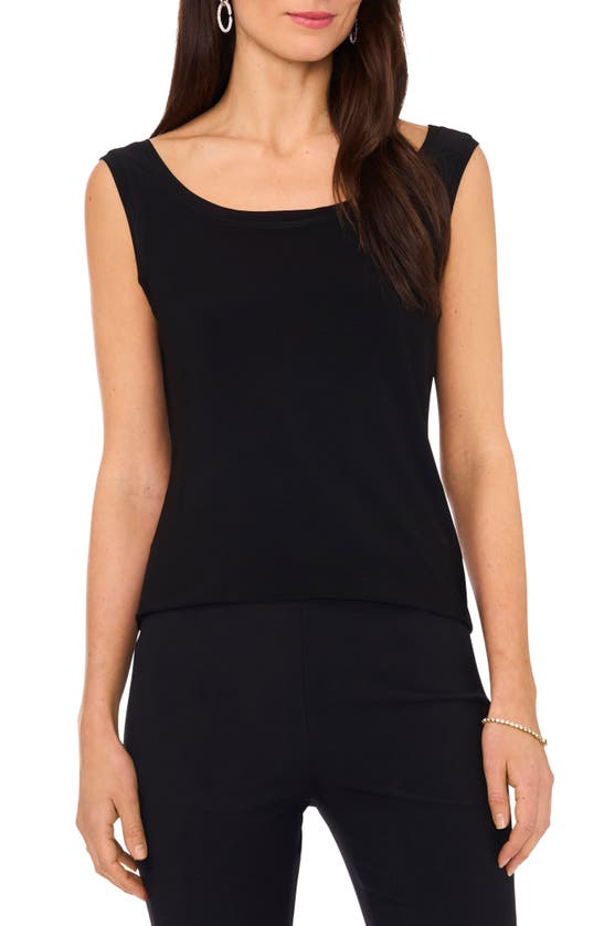 Chaus Sleeveless Top In Rich Black