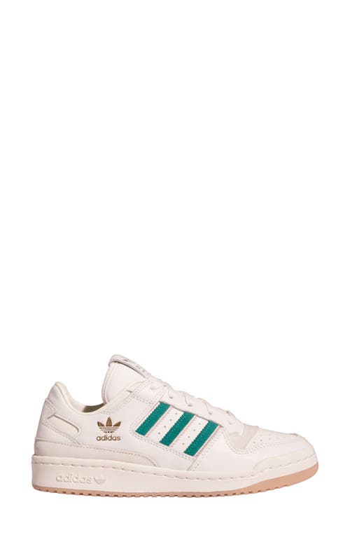 Shop Adidas Originals Adidas Forum Low Cl Basketball Sneaker In Cloud White/green/sandy Pink