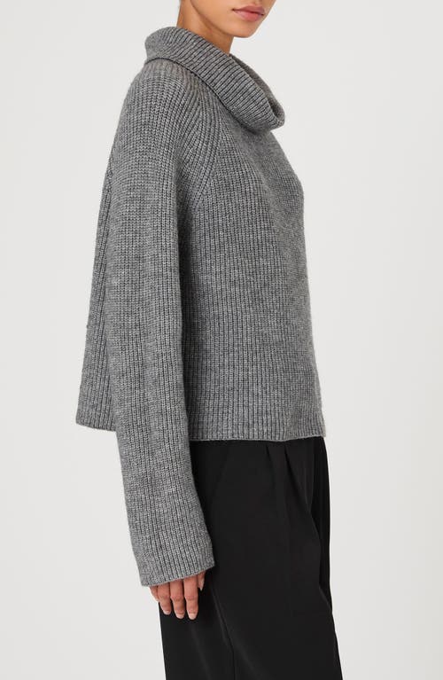 French Connection Mersai Cowl Neck Sweater In Grey