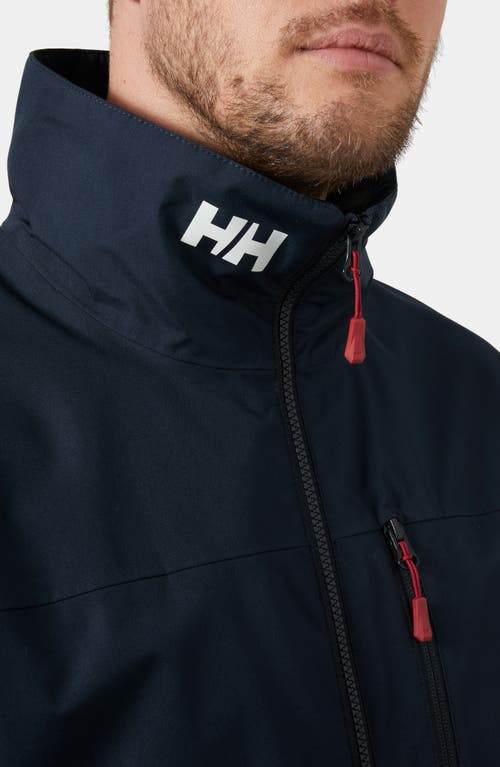 Shop Helly Hansen Crew 2.0 Waterproof Sailing Jacket In Navy