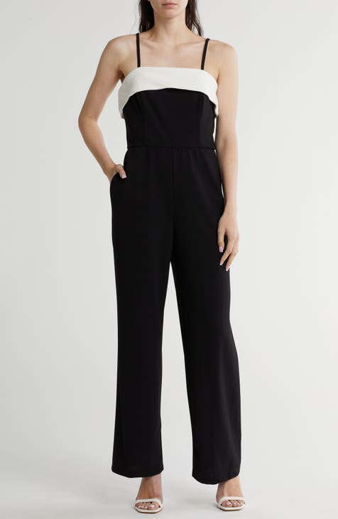 Strapless Wide Leg Jumpsuit